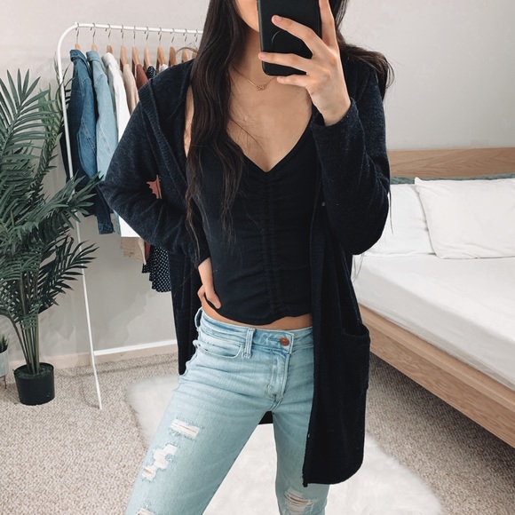Sweaters - Navy Blue Cardigan